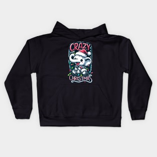 White Elephant Crazy For Christmas Kids Hoodie